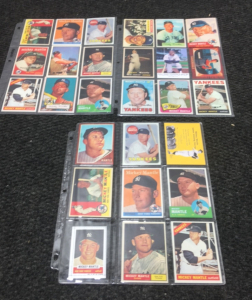 (3) Sheets Of Mickey Mantle Base Ball Cards