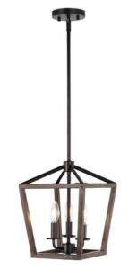 (1) Oria 10" Iron Farmhouse Industrial Pendant Light, Oil Rubbed Bronze