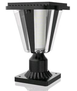 (1l Lovus Solar LED Post Lights with Pier Mount Base, 6000K Cold White Solar Lamp Post Light IP65 Waterproof, Dusk to Dawn