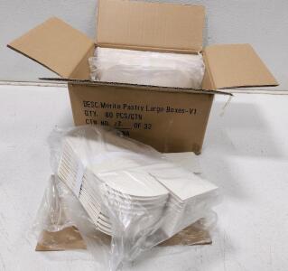 (5) Merite Pastry Large Boxes 80 Count