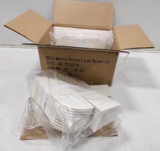 (5) Merite Pastry Large Boxes 80 Count