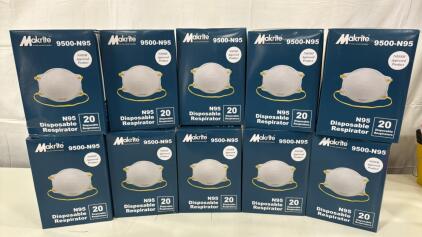 (10) Boxes Of 20 Makrite N95 Masks