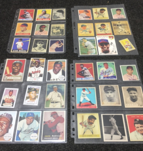 (4) Pages Of Baseball Cards