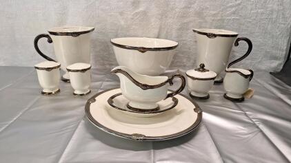 (10) Pieces Of Certified International Keridesign - Embassy Ivory Pattern China