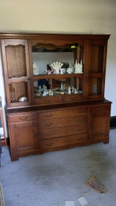 ( OFFSITE) Vintage China Cabinet Buffet 71x76x20