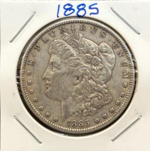 1885 Morgan Dollar Coin, Philadelphia Mint, 90% Silver