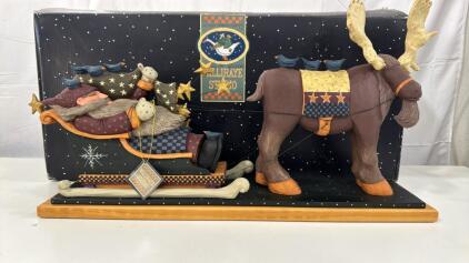 WILLIRAYE STUDIO&rsquo;S Starlight Flight. Mouse Drawn Sleigh Fantastic Condition #475 OF 3500 Pieces