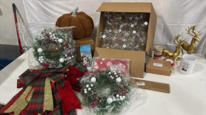 Assorted Christmas Items & Decore