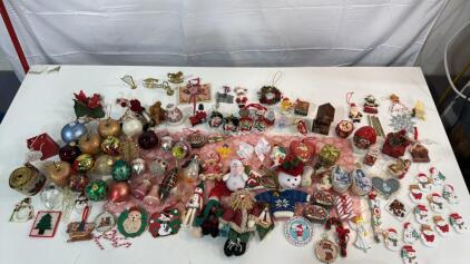 Large Assortment Of Christmas Tree Decorations Some Vintage Items Included