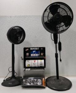 (1) Newair 18-Inch Outdoor High-Velocity Fan (1) Holmes Blizzard Pedestal Fan (1) Homemade Decorative Toilet Paper Slot Machine (1) TYC Right Turn Signal/Parking Light Compatible with 2003-2006 Chevrolet Silverado