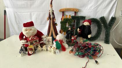 Assorted Lot Of Christmas Decorations