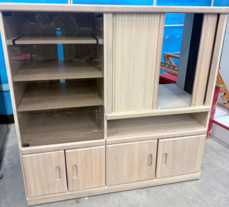 (1) Wooden TV Entertainment Center - 53&rdquo;x53&rdquo;x20.5&rdquo;