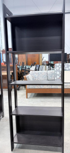(1) IKEA LAIVA bookcase in black-brown 65&rdquo;Hx24.5&rdquo;W