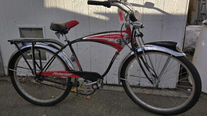 26 " Black & Red Schwinn Cruiser Deluxe 7.(PLEASE read Description)