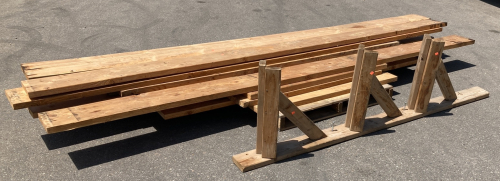 Assorted Lumber W/Stand