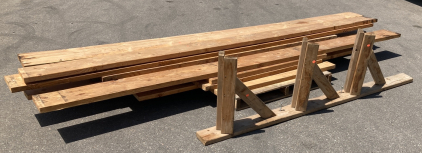 Assorted Lumber W/Stand