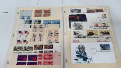 (6) First Day Of Issue Cacheted Envelopes (11) Block Of Four Stamps
