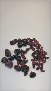 73.45ct Natural Idaho Star Garnets Tumbled & Polished