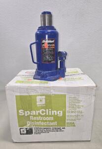 SEMI New Duralast 20 Ton Hydraulic Bottle Jack (1)Full Box Spartan SparCling Restroom Disinfectant /+150 All Together