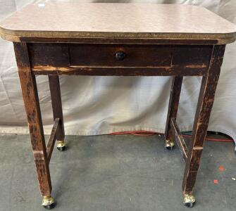 Rolling Desk H 2&rsquo; 7&rdquo; W 2&rsquo; 6&rdquo; L 1&rsquo; 8&rdquo;