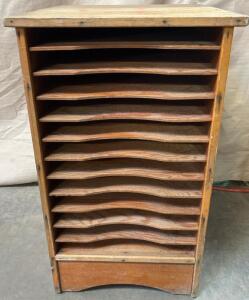 Vintage Flat File Storage H 2&rsquo; 6.5&rdquo; W 1&rsquo; 6&rdquo; L 1&rsquo; 5.5&rdquo;