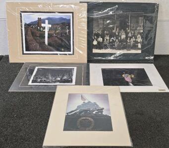 (5) Memorial And Vintage Themed Photo Prints- Photographs By Wayne Kidwell (Former Idaho Supreme Court Justice)