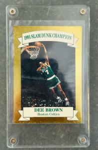 1991 Slam Dunk Champion Dee Brown Boston Celtics Card