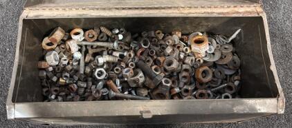 Vintage Toolbox w/ Nuts, Bolts, Screws, & Spacers