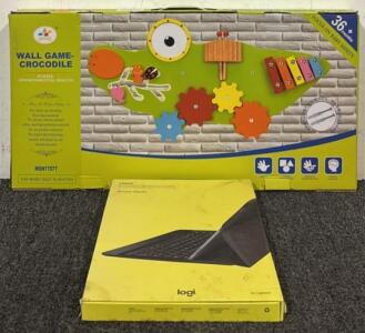 Crocodile Wall Game for Young Children & Logitech Create Keyboard Case w/ Smart Connector