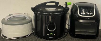 Presto Precise Digital Pressure Canner, PowerXL Vortex Air Fryer & NESCO Snackmaster Encore Food Dehydrator