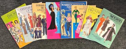 (9) Paper Doll Books Including 20&rsquo;s, 30&rsquo;s, 40&rsquo;s, 50&rsquo;s & 60&rsquo;s Fashion & Marilyn Monroe Fashion