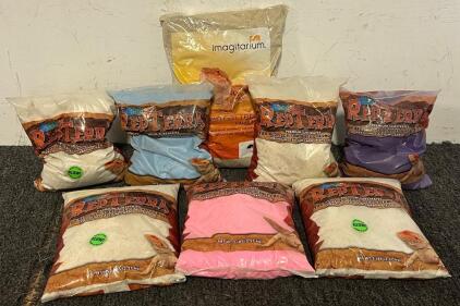 (8) Bags Of Reptile Substrate & Calcium Supplements