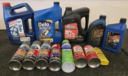 Used Bottles Of Car Oil & More