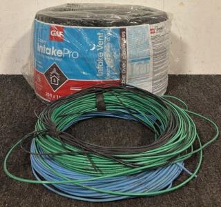 GAF Cobra IntakePro Rooftop Intake Vent & (2) Rolls of Electrical Wire (Immeasurable Length)