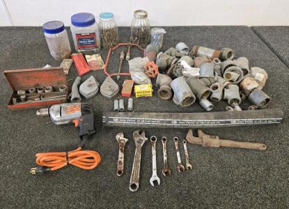 Collection Of Assorted Tools & Hardware