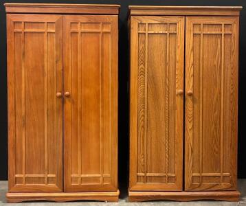 (2) Wooden Book Cases (23&rdquo;Lx1&rsquo;Wx40&rdquo;H)