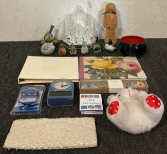 Light-Up Musical Nativity Scene, Porcelain Bird Collection, Pedometer, Nature Magnet Set, & More