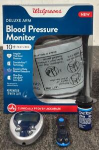 Walgreens Deluxe Arm Blood Pressure Monitor & OneTouch Ultra 2 Blood Glucose Meter