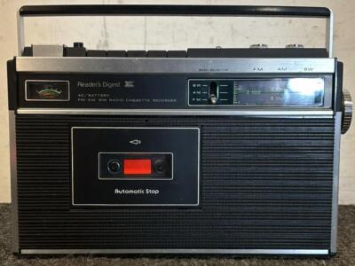 Vintage Reader's Digest Model RD-30 AM/FM/SW Radio Cassette Recorder