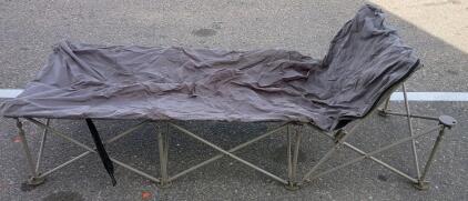 Collapsible Camping Cot. It Is a Portable Bed Often Used For Camping or as a Temporary Bed With Carrying Case 73"x27"x17"