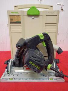 Festool TrackSaw TS 75 EQ-Plus in Excellent Condition. Comes With Festool Systainer T-Loc Carrying Case