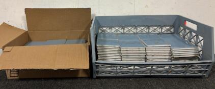 Large Assortment of Blue Ceramic Tiles / 4 1/4&rdquo; L x 4 1/4&rdquo; W