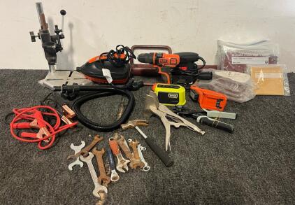 Orbital Palm Sander & Sandpaper Sheets, T-Post Driver, Hand Tools & More