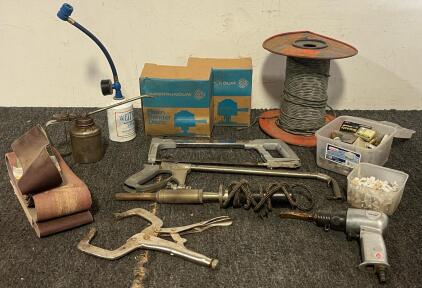 Tools Including Electrical Wire, Resin Sander Disks, Hand Tools & More