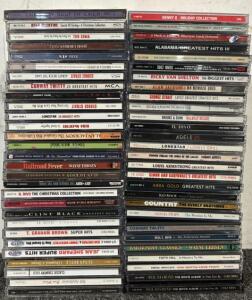 (57) Music CD&rsquo;s (Including Reba, George Strait, Louis Armstrong, & More!)