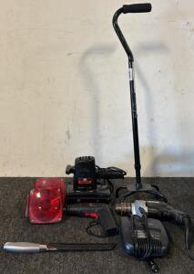 Medline Adjustable Walking Stick, Craftsman Cordless Screwdriver, Craftsman 3/8&rdquo; Drill, (2) Trailer Brake Lights, & More