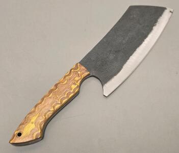 Carbon Steel Chef Knife, Butcher Style