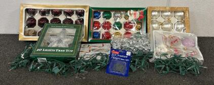 Christmas Ornaments And Hanging Lights