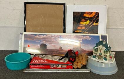 (1) Wilson Baseball Mitt, Various Different Colors Of Hair Extension, Pre-Printed Pictures, And More