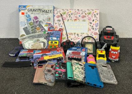 Car Toys (1) Gravity Maze Falling Marble Game, Phone Cases, And More